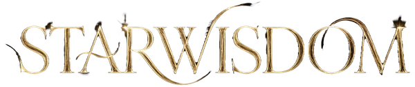 Starwisdom in flowing golden script